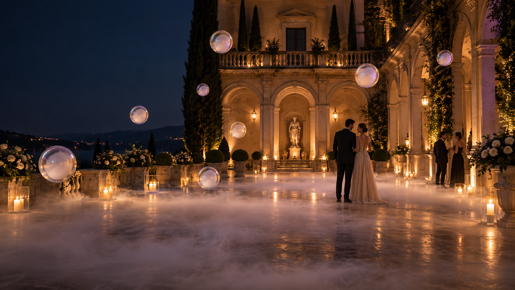 Nebbia bassa & bolle di fumo